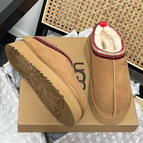 Ugg Tazz Platform Slippers Chestnut - Picture 5 of 9